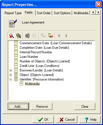 Report Properties